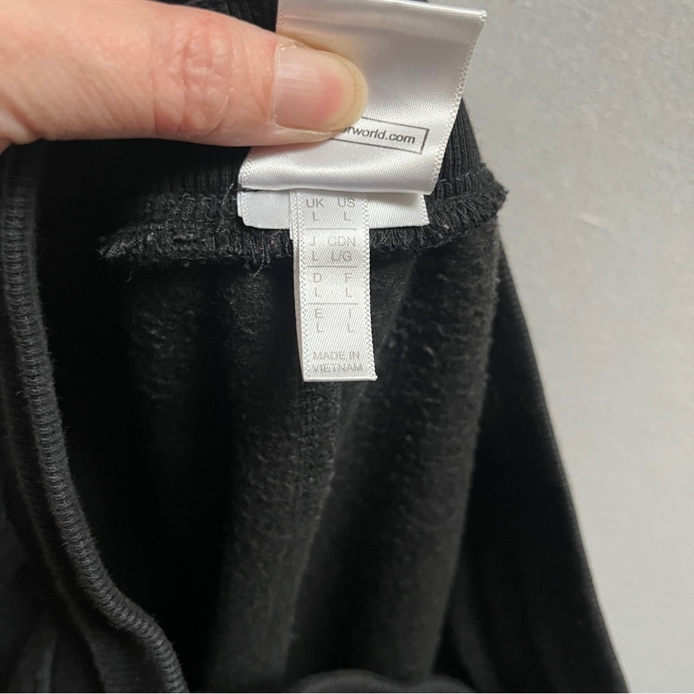 Nike Men’s Black Logo Fleece Jogger Pants Sz L - Picture 6 of 10